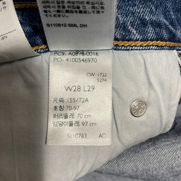 Levi’s 70's High Rise Slim Straight Women’s Jeans - 28Wx29L - Picture 11 of 11